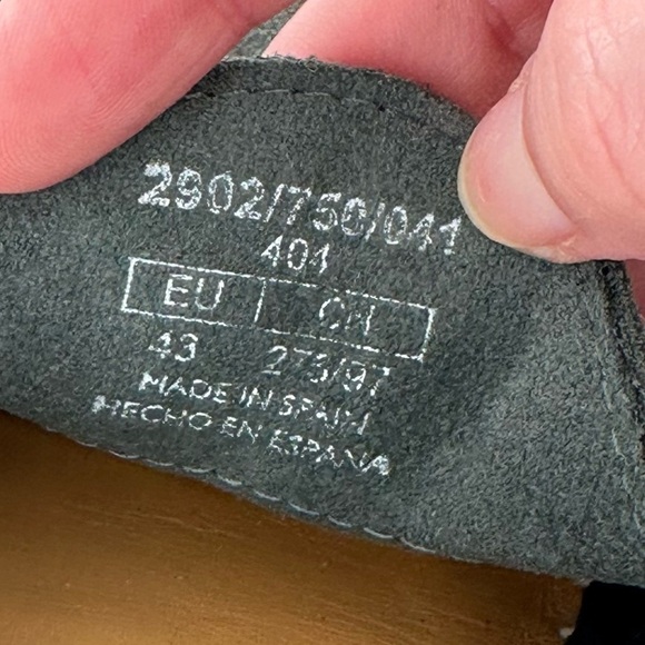 Massimo Dutti mens flats size 43 split suede espadrilles gray suede loafers - Picture 12 of 14